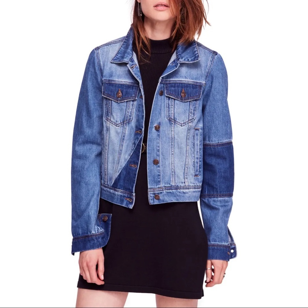 NWT Free People Rumors Denim Jacket Size XS